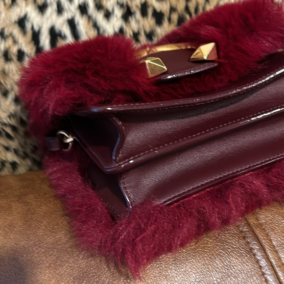 🚫SOLD🚫SOLD🚫 Jimmy Choo Madeline Faux Fur Crossbody Clutch Bag - Picture 5 of 15
